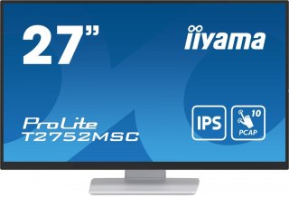 IIYAMA Monitor 27 cali T2752MSC-W1AG 10 PKT. POJ,IPS,HDMI,DP,2x1W,7H,2xUSB, 400cd/m2,AG-(Anti Glare)