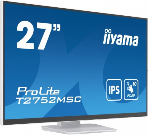 IIYAMA Monitor 27 cali T2752MSC-W1AG 10 PKT. POJ,IPS,HDMI,DP,2x1W,7H,2xUSB, 400cd/m2,AG-(Anti Glare)