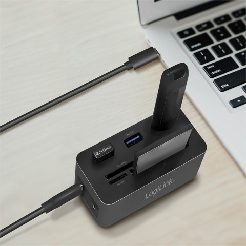 LogiLink Stacja dokująca USB-C do laptopa, 4K/PD/RJ45