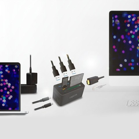 LogiLink Stacja dokująca USB-C do laptopa, 4K/PD/RJ45