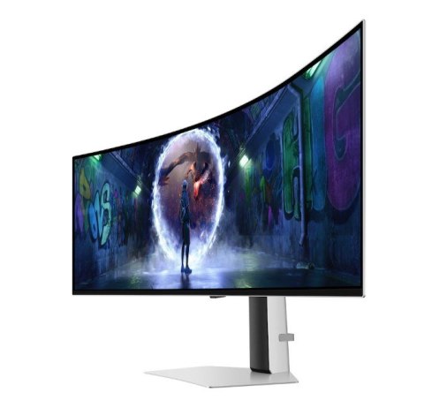 Samsung Monitor 49 cali Odyssey G9 G93SD OLED 5120x1440 DQHD 32:9 1xHDMI 1xmicroHDMI 1xDP 1xUSB-C 2xUSB 0,03ms 240Hz zakrzywiony 2Yd2d (