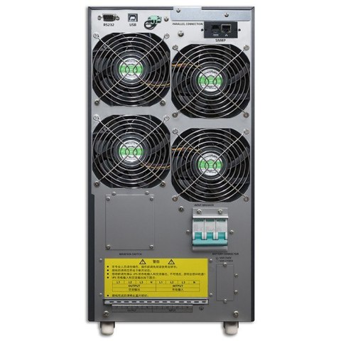 Qoltec Zasilacz awaryjny UPS 3-fazowy | 10kVA | LCD | EPO | USB | On-line | High frequency