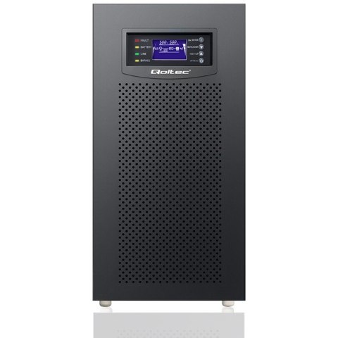Qoltec Zasilacz awaryjny UPS 3-fazowy | 15kVA | 12kW | LCD | EPO | USB |On-line | High frequency