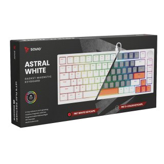 Savio Klawiatura magnetyczna ASTRAL White OUTEMU White jade RGB