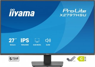 IIYAMA Monitor ProLite 27 cali X2797HSU-B1 IPS,FHD,HDMI,DP,120Hz,350CD,2xUSBv3.2, 2xUSB-C, GW 5lat