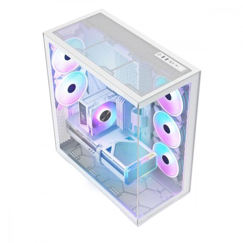 MODECOM Obudowa Volcano Space XL ARGB Full Tower 5 wentylatorów, biała