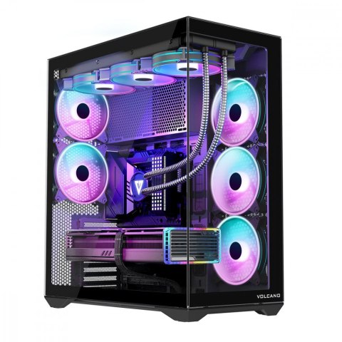 MODECOM Obudowa Volcano Space XL ARGB Full Tower 5 wentylatorów, czarna