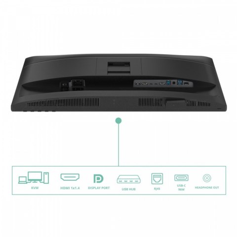 AOC Monitor 24P4CV 23.8 cala IPS 120Hz HDMI DP RJ45 USB-C Pivot Głośniki