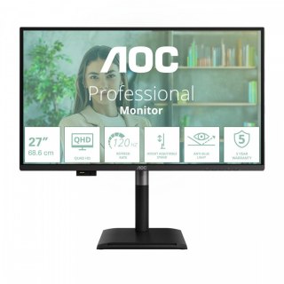 AOC Monitor Q27P4U 27 cali IPS 120 Hz HDMIx2 DP USB-C Pivot Głośniki
