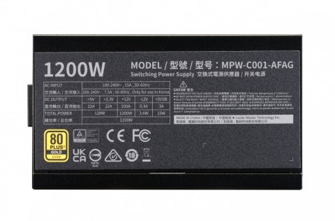 Cooler Master Zasilacz Elite Gold 1200W 80 Plus ATX 3.1