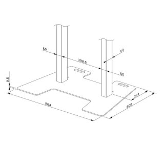 Neomounts Podstawa do stojaka biała AFP-875WH