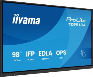 IIYAMA Monitor wielkoformatowy 98 cali TE9813A-B2AG INFRARED,40pkt,IPS,4K