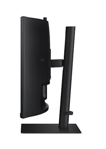 Samsung Monitor 34 cale ViewFinity S65VC VA 3440x1440 UWQHD 21:9 1xHDMI 1xDP 1xUSB-C 90W 2xUSB-A LAN 5ms HAS Webcam głośniki zakrzywiony