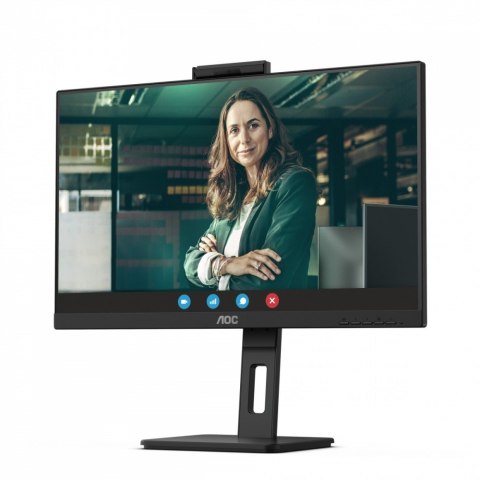 AOC Monitor 24P3CW 23.8 cali IPS HDMI DP USB-C Pivot Kamera