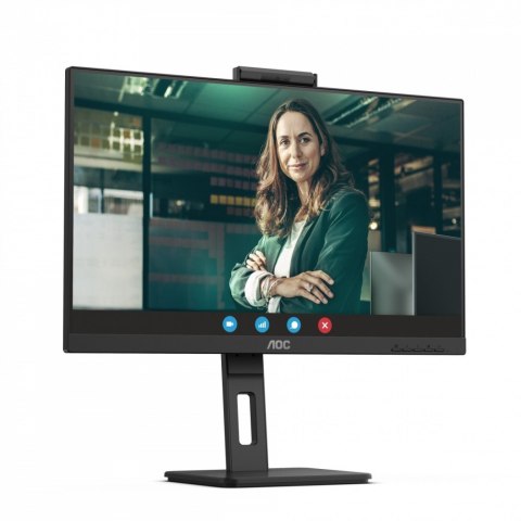 AOC Monitor 24P3CW 23.8 cali IPS HDMI DP USB-C Pivot Kamera