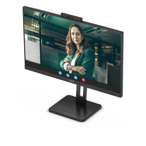 AOC Monitor 24P3CW 23.8 cali IPS HDMI DP USB-C Pivot Kamera