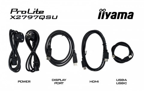 IIYAMA Monitor 27 cali X2797QSU-B1 IPS,QHD,HDMI,DP,350cd, 75Hz, 4x USB, bezramkowy