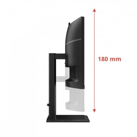 AOC Monitor 34 cale CU34E4CW Curved VA 120Hz HDMIx2 DP RJ45 USB-C HAS Kamera