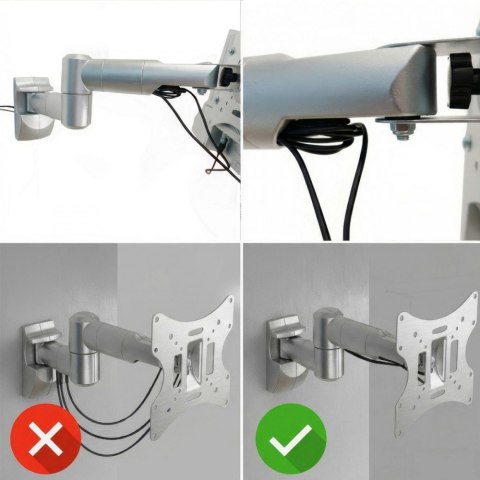 Maclean Uchwyt do monitora 23-42'' 30 kg uniwersalny MC-503A S max vesa 200 srebrny