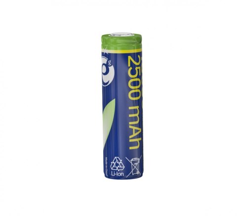 Gembird Akumulator litowo-jonowy typ 18650 (10C), 3.7V, 2500mAh z płaskimi biegunami