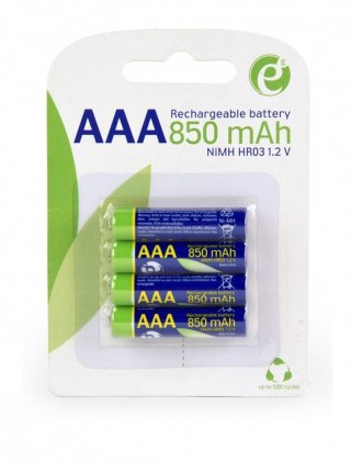 Gembird Akumulatory AAA (gotowe do użycia), 850mAh, blister 4 sztuki