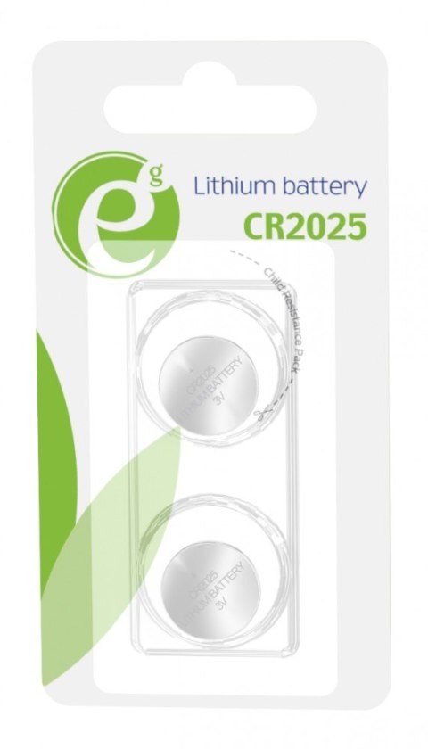 Gembird Bateria CR2025, 3V, 2 sztuki