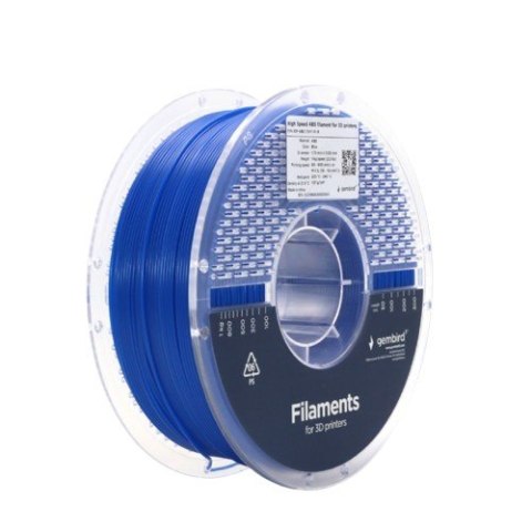 Gembird Filament ABS High Speed, 1,75 mm, 1 kg, niebieski