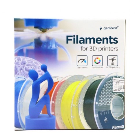 Gembird Filament PETG High Speed, 1,75 mm, 1 kg, niebieski