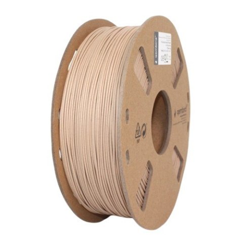 Gembird Filament PLA, 1,75 mm, 1 kg, drewniany naturalny