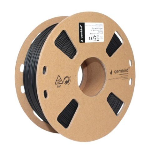 Gembird Filament PLA Elastyczny, 1,75 mm, 1 kg, czarny
