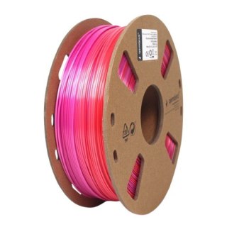 Gembird Filament PLA Silk Rainbow, 1,75 mm, 1kg, czerwono-purpurowy
