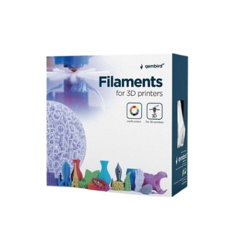 Gembird Filament PLA Three Galaxy, 1,75 mm, 1 kg, czarny