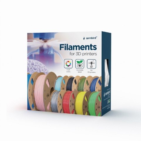 Gembird Filament PLA matowy, 1,75 mm, 1 kg, ciemnoniebieski