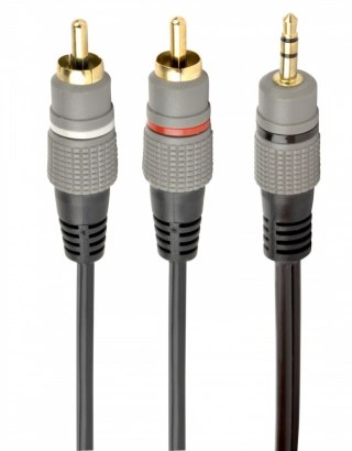 Gembird Kabel 3.5mm stereo 2*RCA 1.5m, pozłacane złącza