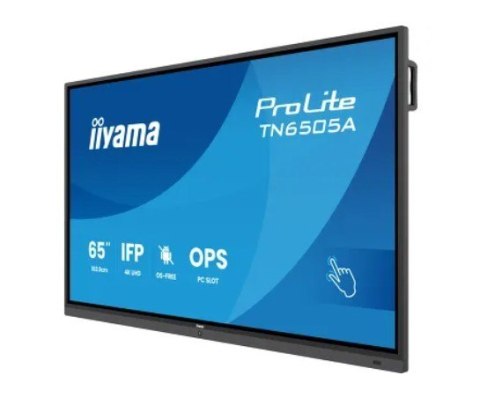 IIYAMA Monitor 65 cali TN6505A-B1AG IPS,4K,40pkt,500cd,nonOS,1200:1,5ms, DeepContrast-IR+, 1xVGA,2xHDMI,DP,USB-C(PD65W),2xRJ45,2x20W