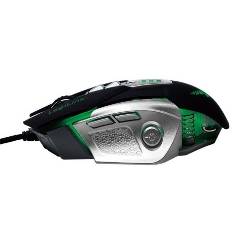 LogiLink Mysz optyczna dla graczy 2400dpi odważniki LED