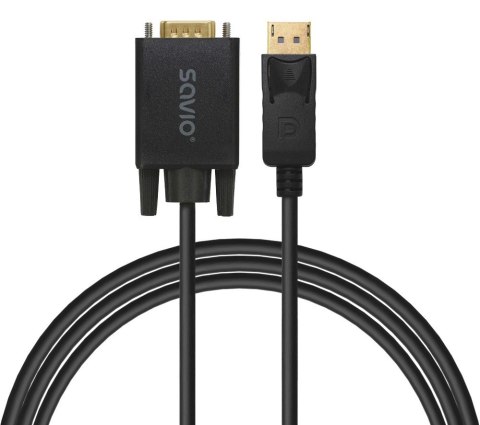 Savio Kabel Display Port-VGA CL-203 1.8m