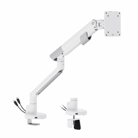 ART Uchwyt biurkowy gazowy do 1 monitora LED/LCD 17-35" L-29GD 2-11kg 2xUSB 3.0 Premium White