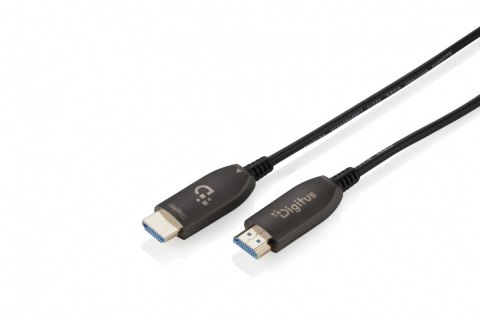 Digitus Kabel połączeniowy hybrydowy HDMI AOC | HDMI-A męski-męski | HDMI 2.1 | UHD-2 8K@60Hz | 48Gbps |HDR, eARC, HDCP 2.2, CEC | 40m