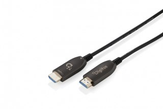 Digitus Kabel połączeniowy hybrydowy HDMI AOC | HDMI-A męski-męski | HDMI 2.1 | UHD-2 8K@60Hz | 48Gbps |HDR, eARC, HDCP 2.2, CEC | 80m