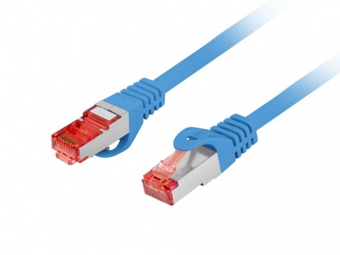 Lanberg Patchcord kat.6 s/ftp lszh cu 0.25m niebieski fluke passed