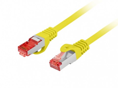 Lanberg Patchcord kat.6 s/ftp lszh cu 0.25m żółty fluke passed