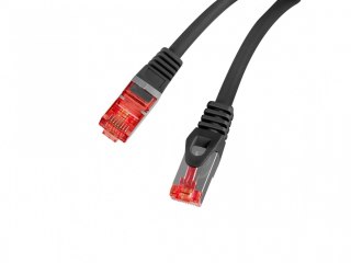 Lanberg Patchcord kat.6 s/ftp lszh cu 15m czarny fluke passed