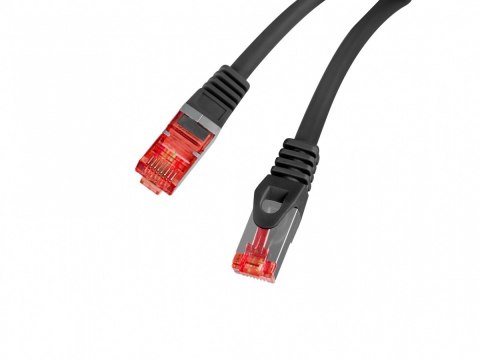 Lanberg Patchcord kat.6 s/ftp lszh cu 20m czarny fluke passed