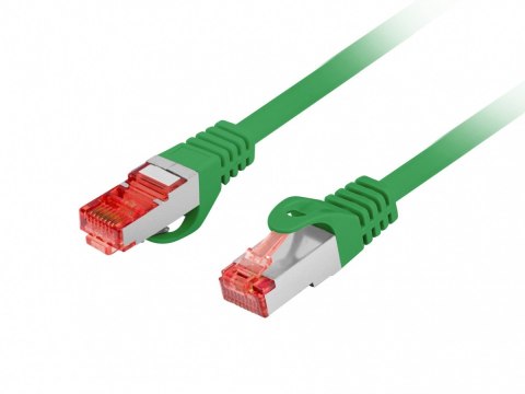 Lanberg Patchcord kat.6 s/ftp lszh cu 3m zielony fluke passed
