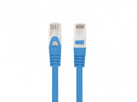 Lanberg Patchcord kat.6 utp lszh cu 0.5m niebieski fluke passed