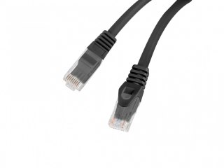 Lanberg Patchcord kat.6 utp lszh cu 15m czarny fluke passed
