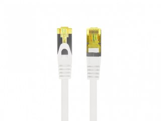 Lanberg Patchcord kat.6a s/ftp lszh cu 0.5m biały fluke passed