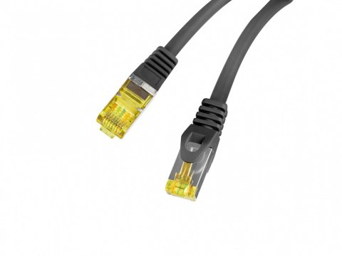 Lanberg Patchcord kat.6a s/ftp lszh cu 10m czarny fluke passed