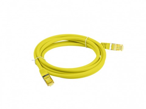 Lanberg Patchcord kat.6a s/ftp lszh cu 10m żółty fluke passed